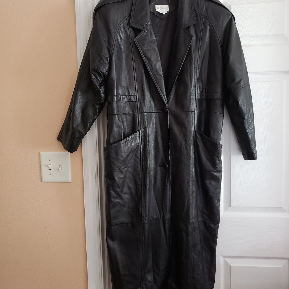 Vintage Silverleaf Leather Coat vintage
